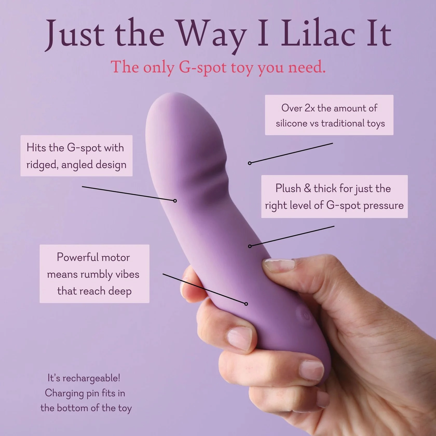 Just The Way I Lilac it  - Real Feel Technology! - IN STOCK - 1 LEFT! - Pure Romance