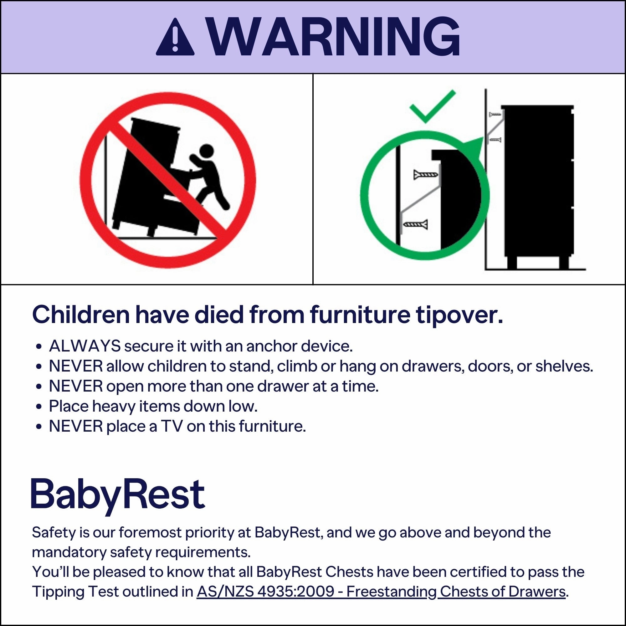 Kaya Nursery Package - Cot & Chest