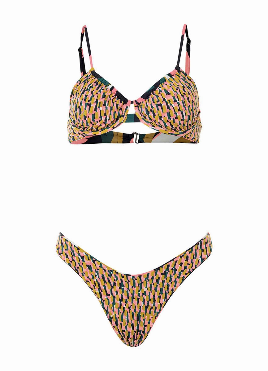 Maaji Lush Leaves Jady Unmolded Underwire Bikini Top