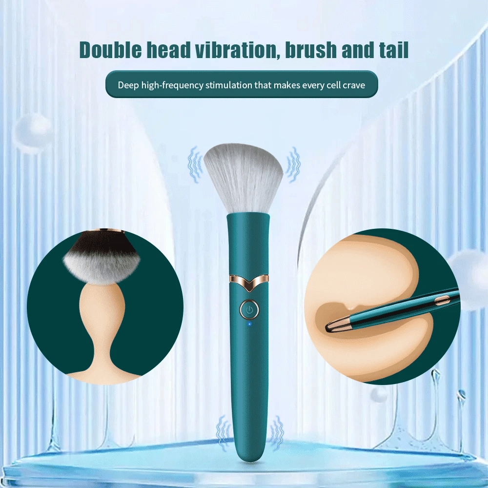 Makeup Brush Vibrator: Discreet Clit Bullet Massager & Waterproof Discreet Powerful Sex Toy