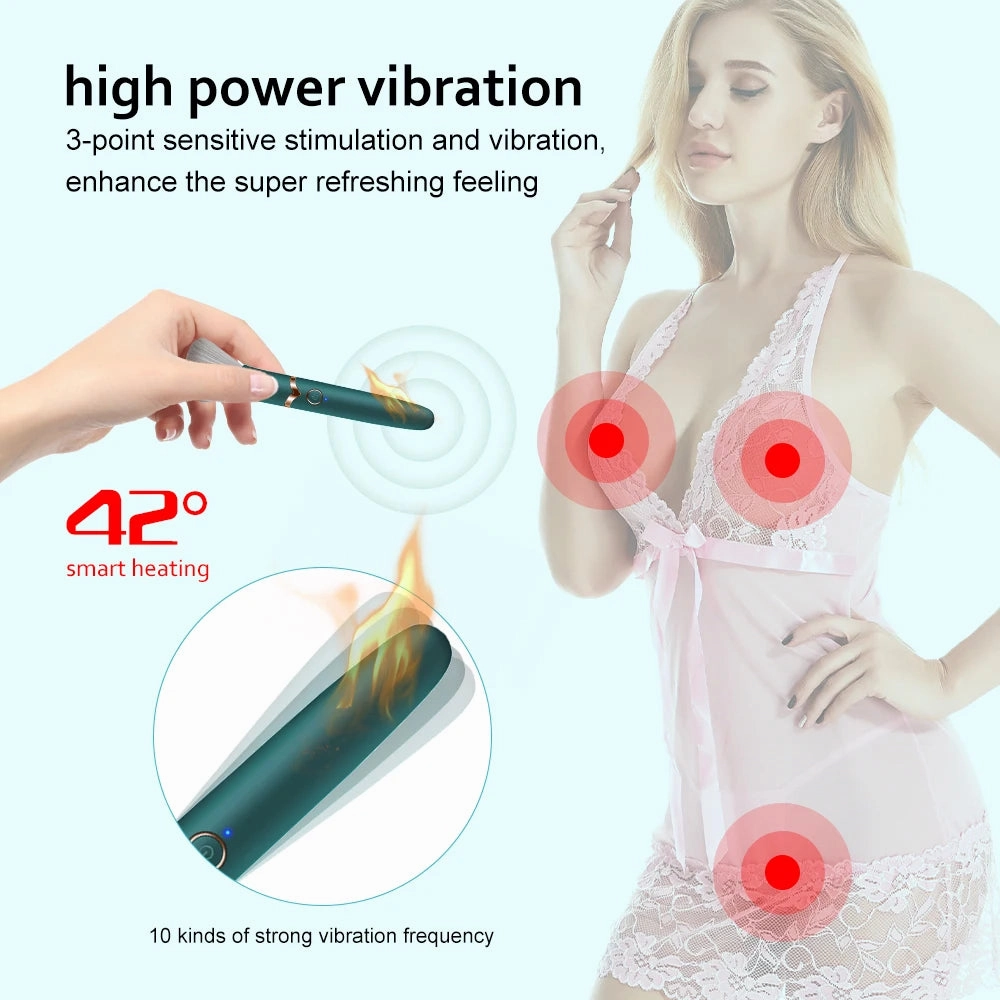 Makeup Brush Vibrator: Discreet Clit Bullet Massager & Waterproof Discreet Powerful Sex Toy