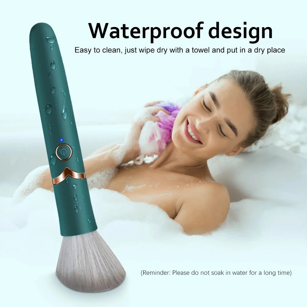 Makeup Brush Vibrator: Discreet Clit Bullet Massager & Waterproof Discreet Powerful Sex Toy