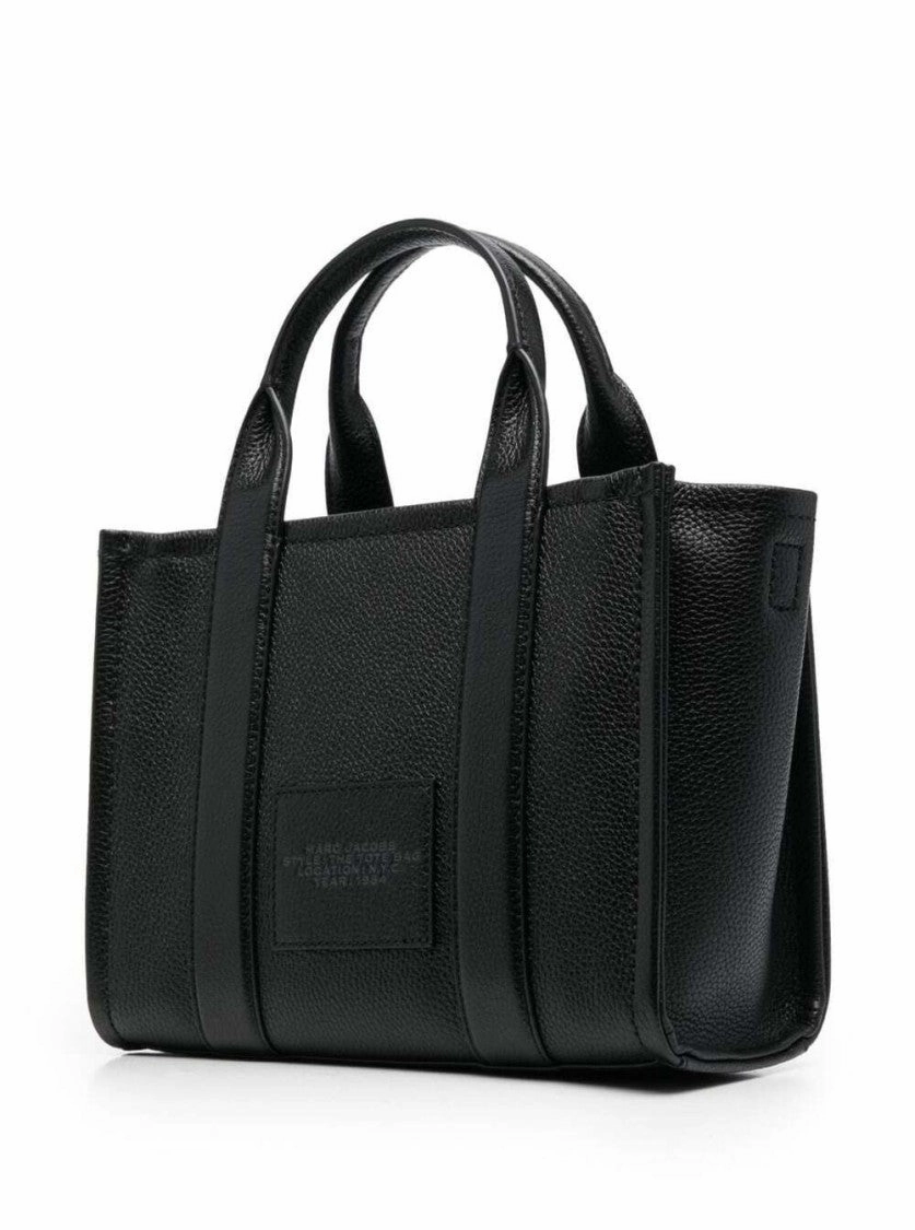 Mini Tote Bag' Black Shoulder Bag With Logo