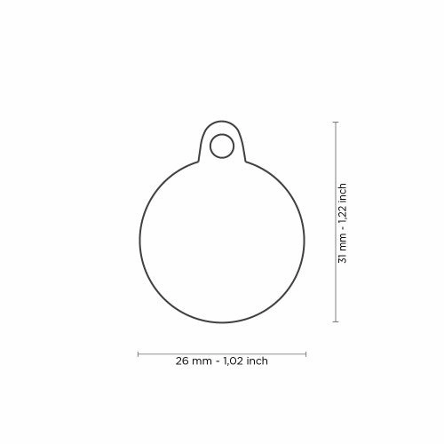 MyFamily Rainbow Small Circle ID Tag