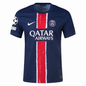 Nike Paris Saint-Germain Match Authentic Home Jersey w/ Champions League Patches 24/25 (Midnight Navy/White)