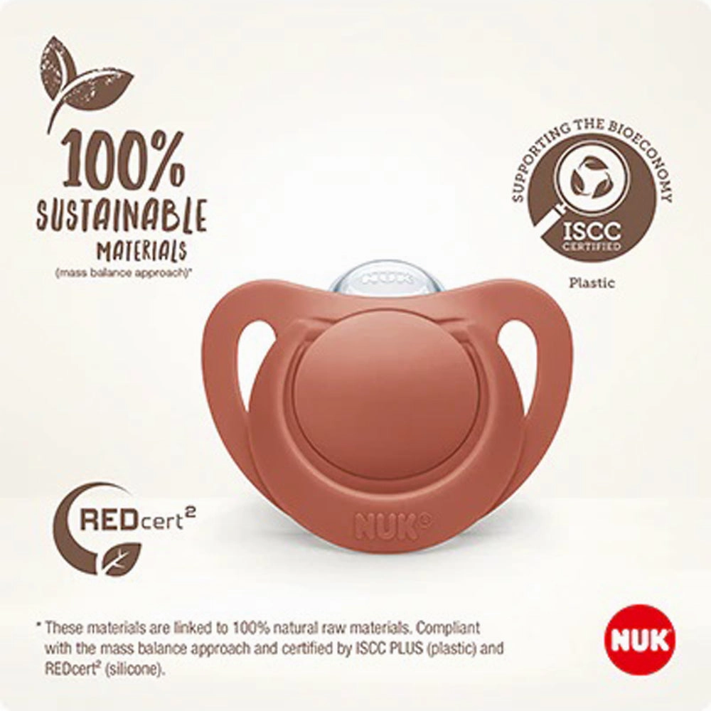 Nuk For Nature Silicone Soother 18-36Months 2pk
