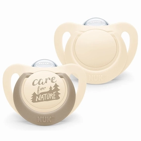 Nuk For Nature Silicone Soother 6-18Months 2pk