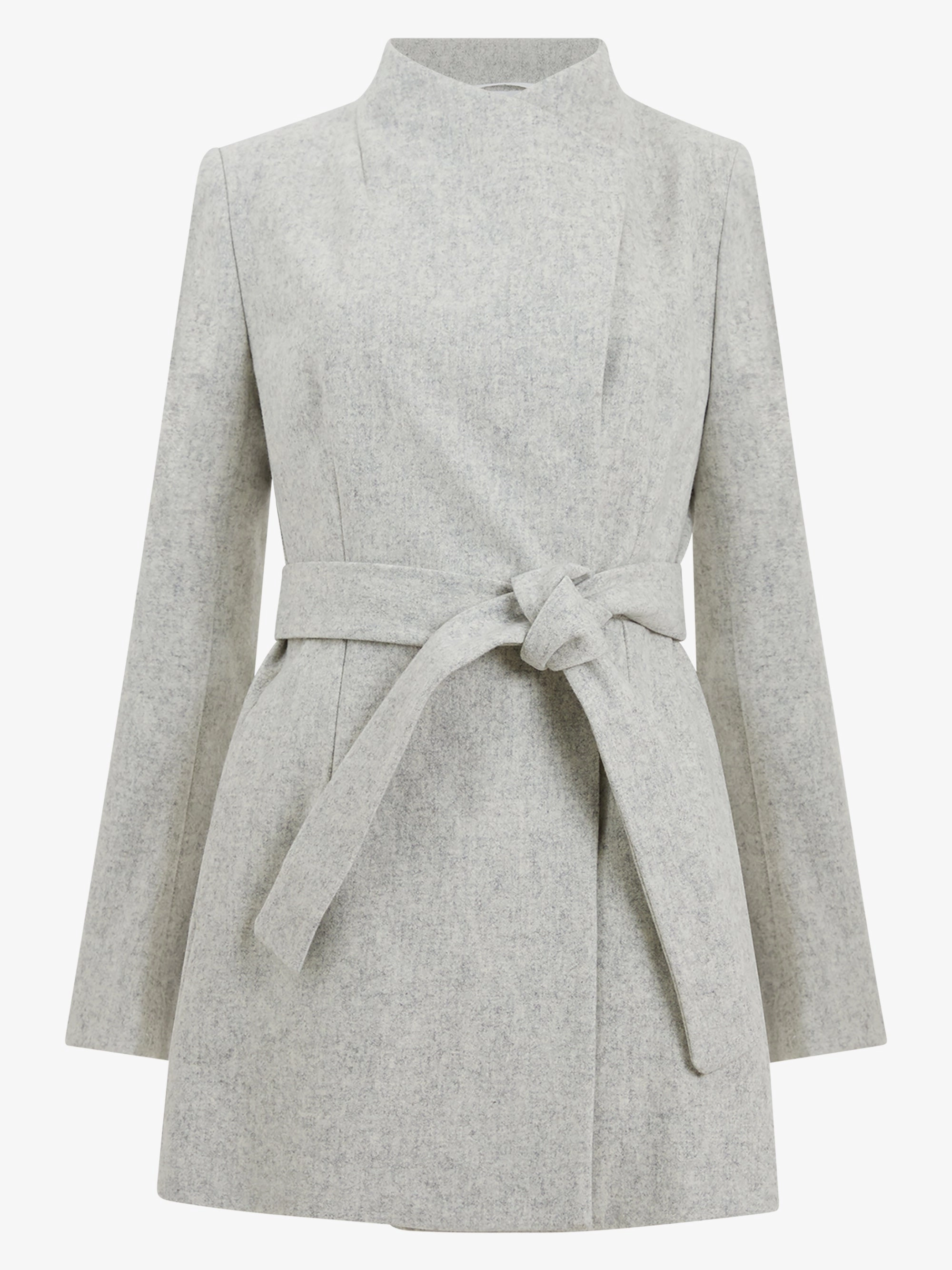 Platform Felt Crossover Coat