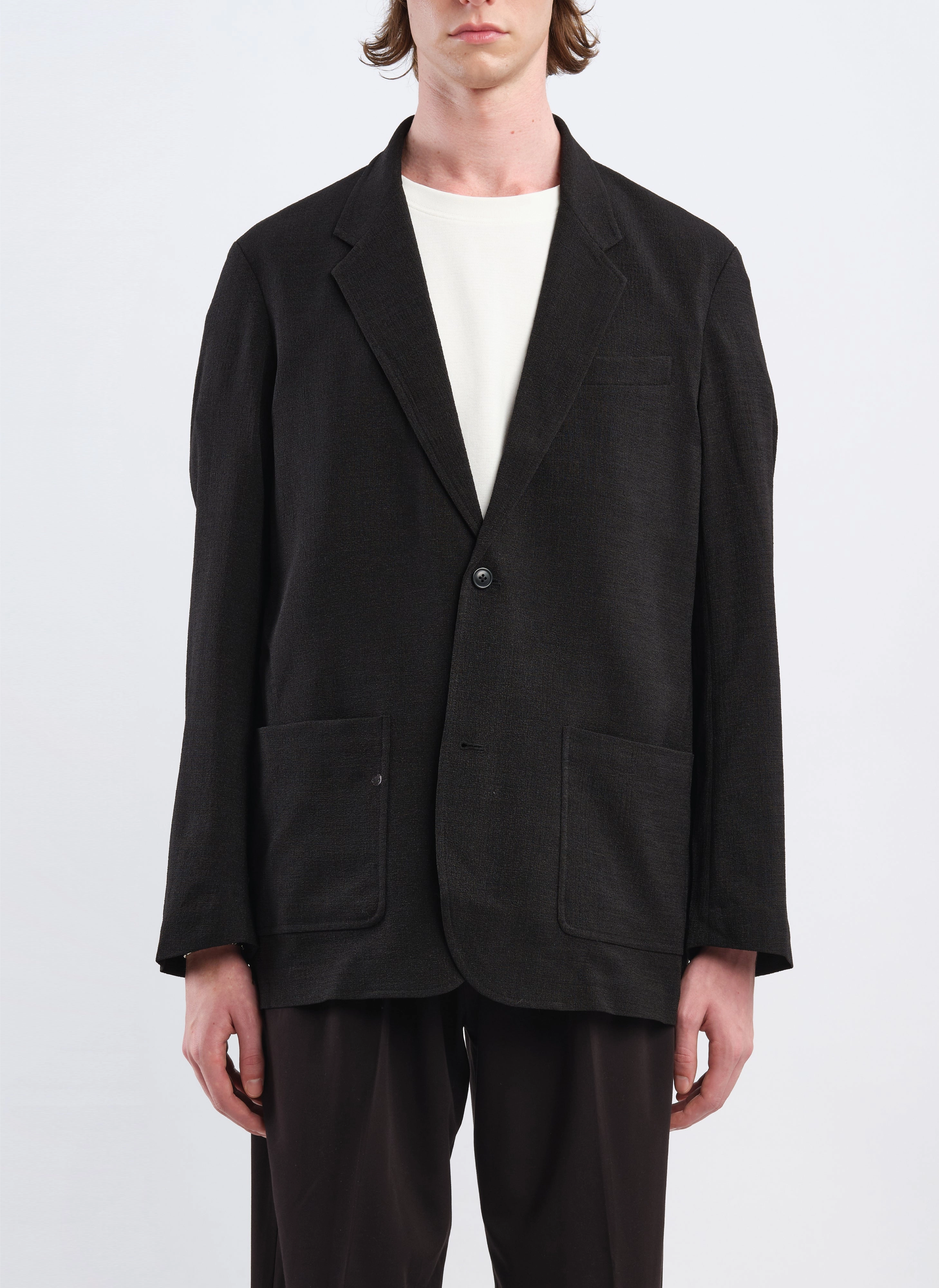 Polyester Soft Single Bresated Blazer