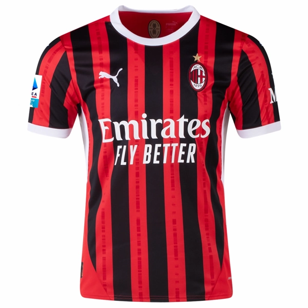 Puma AC Milan Samuel Chukwueze Home Jersey w/ Serie A Patch 24/25 (Puma Red/Puma Black)