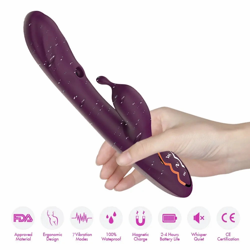 Quusvik 7-Frequency G-Spot Vibrator with Suction for Women