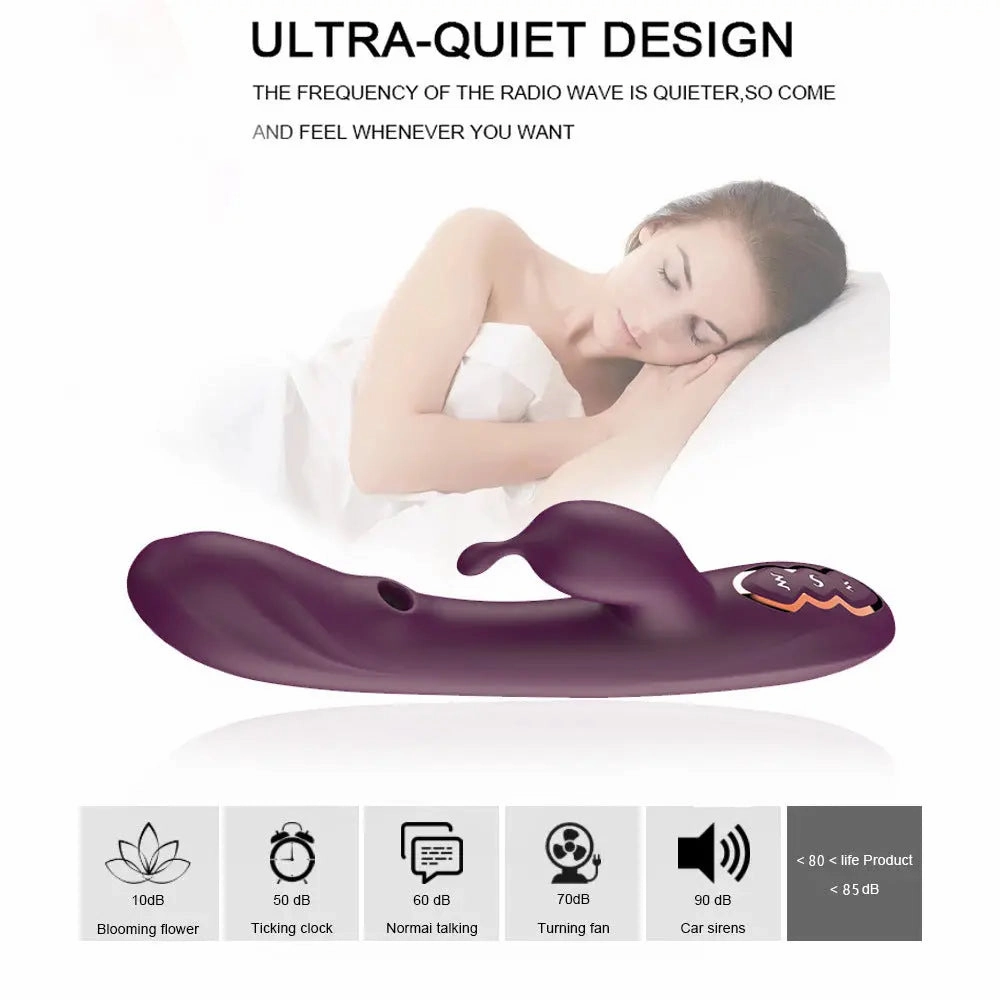 Quusvik 7-Frequency G-Spot Vibrator with Suction for Women