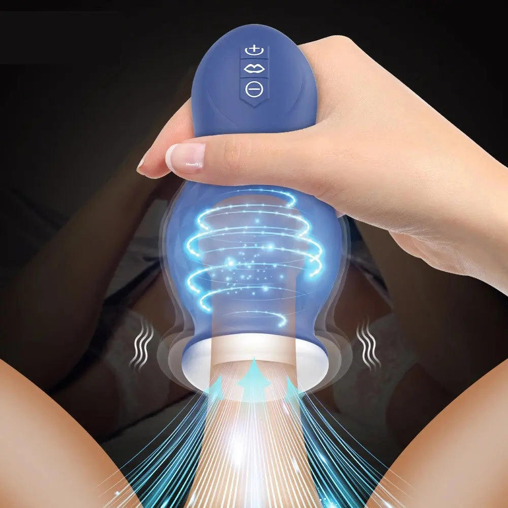 Quusvik Automatic Masturbator Cup - Male Glans Vibration Massager Toy