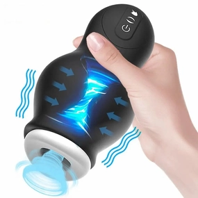 Quusvik Automatic Masturbator Cup - Male Glans Vibration Massager Toy