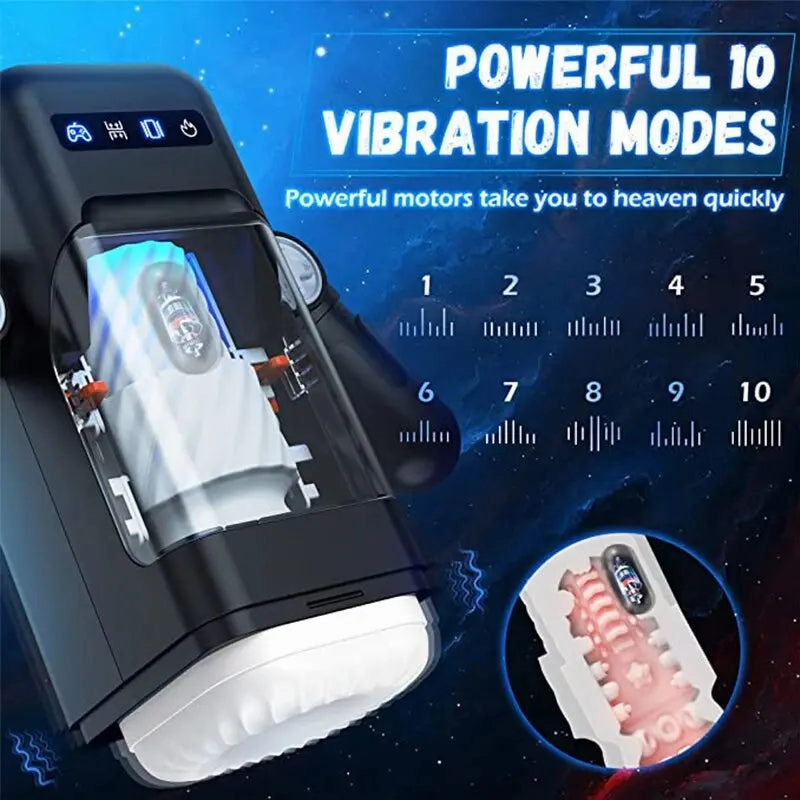 Quusvik-Game Cup-Thrust Vibration Masturbator with Heating Function