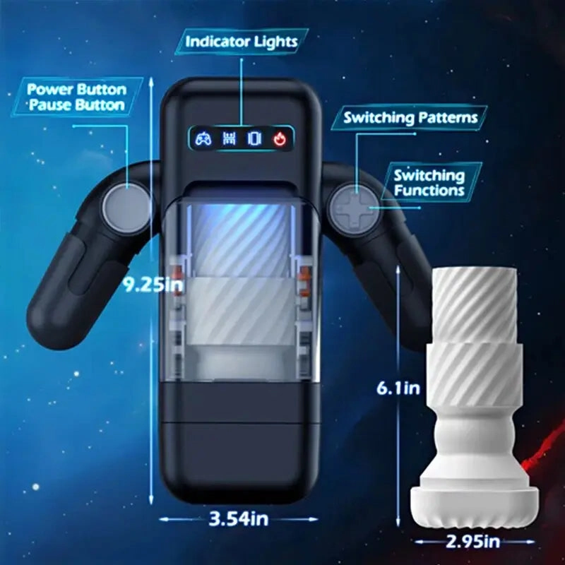 Quusvik-Game Cup-Thrust Vibration Masturbator with Heating Function