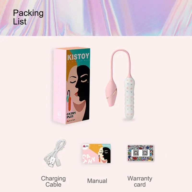 Quusvik Telescoping Vibrator for Women with Suction Feature