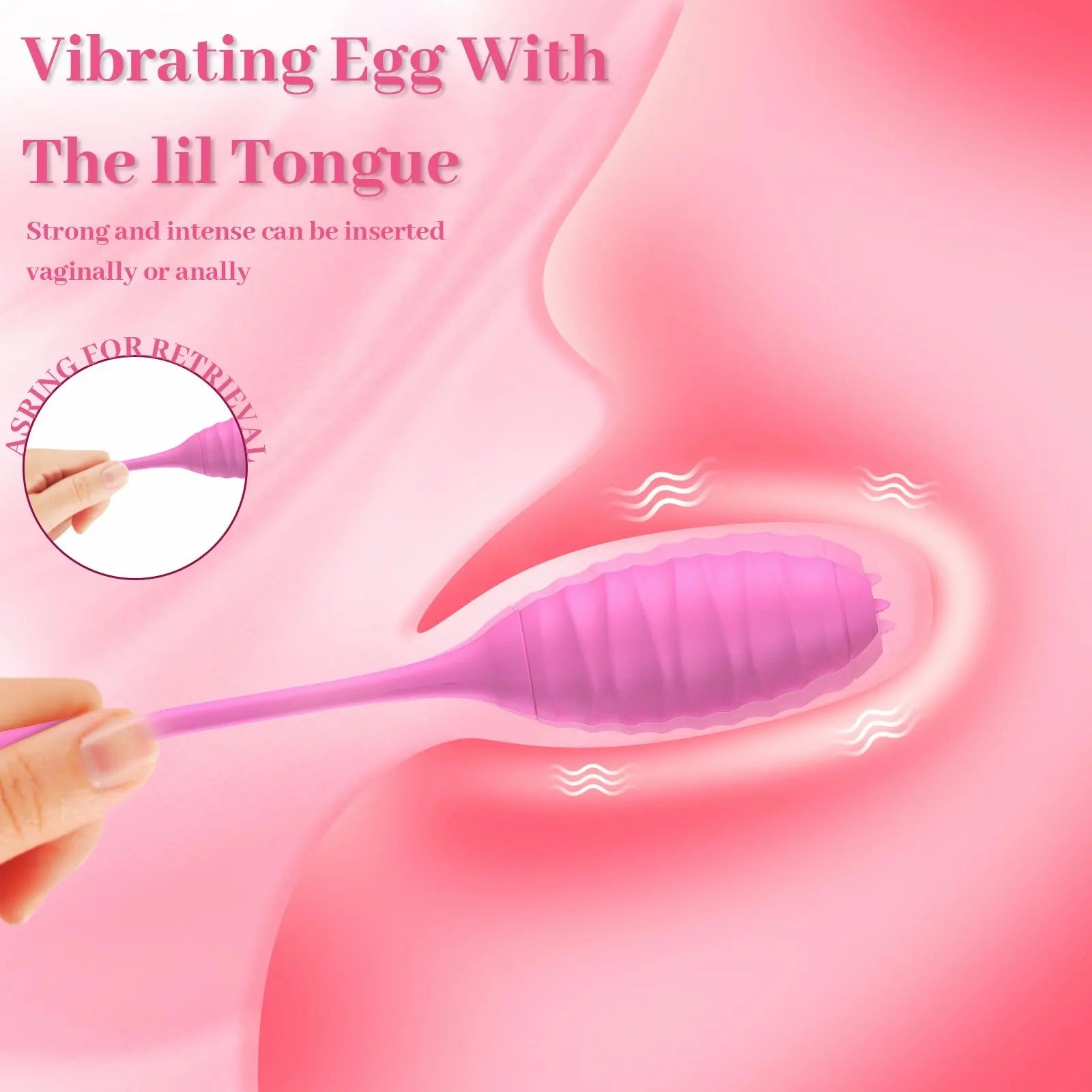 Quusvik Tongue Vibrator for Women - Clitoral, Nipple & Anal Stimulation Toy