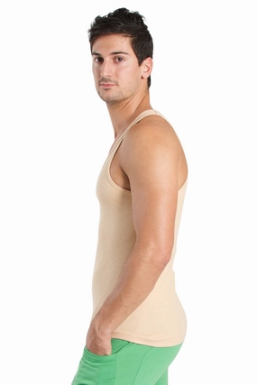 Racer-back Yoga Tank (Sand Beige)