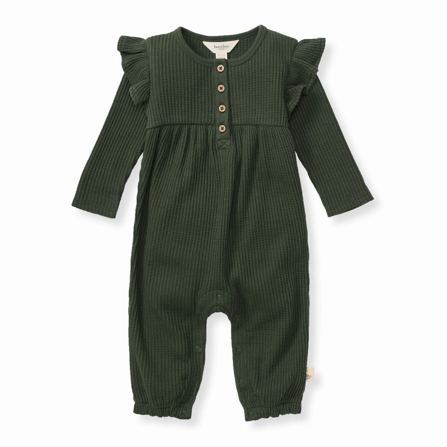 Ruffle Thermal Jumpsuit - Dark Jade