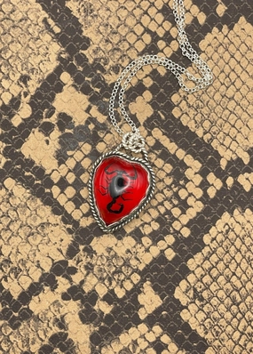 Scorpion Heart Pendant Necklace