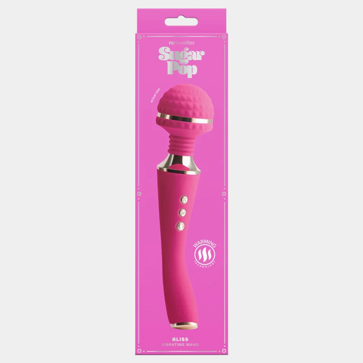 Sugar Pop Pop Wand Vibrator - Bliss Pink