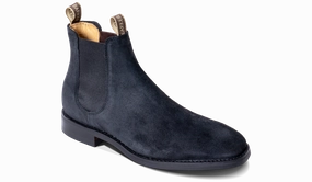 Sutton - Black Waxy Suede