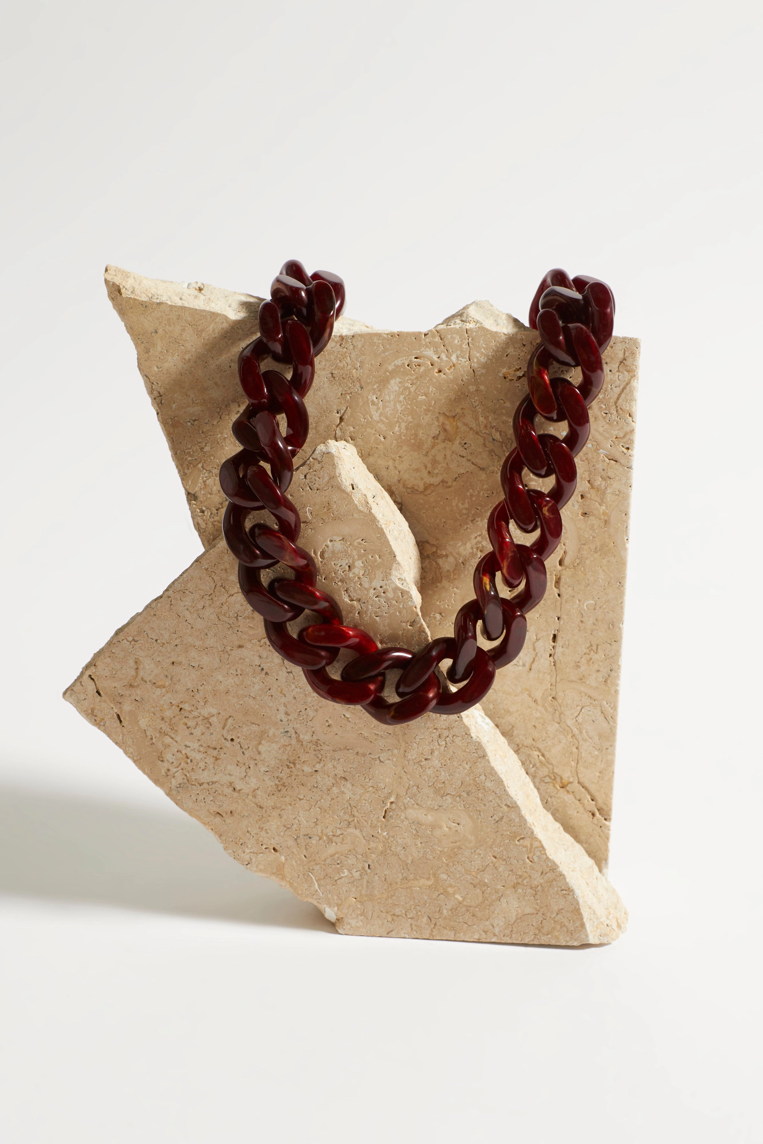 Vanessa Baroni Chain Necklace - Bordeaux