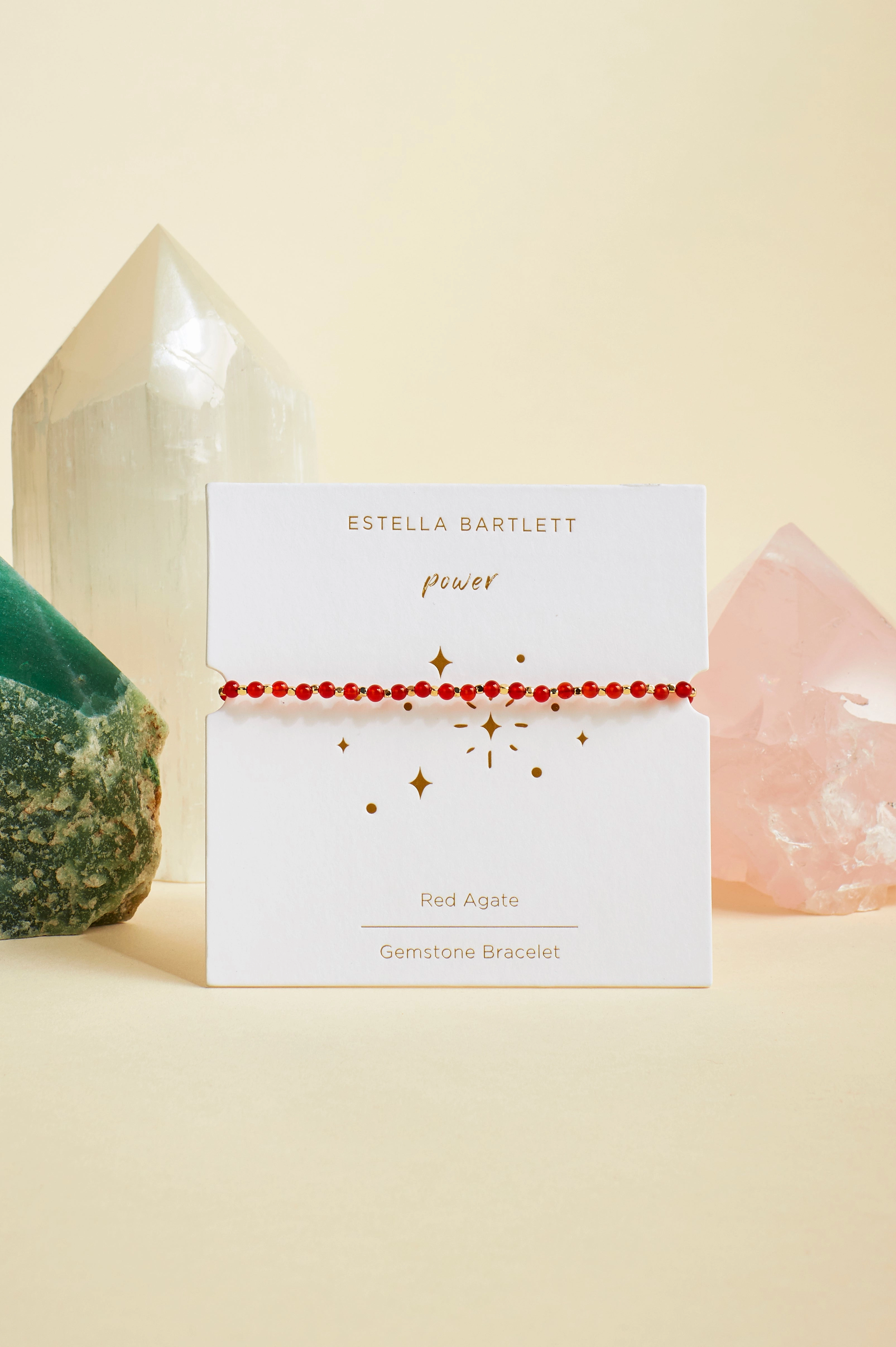 Wellness Red Agate Gemstone Amelia Bracelet