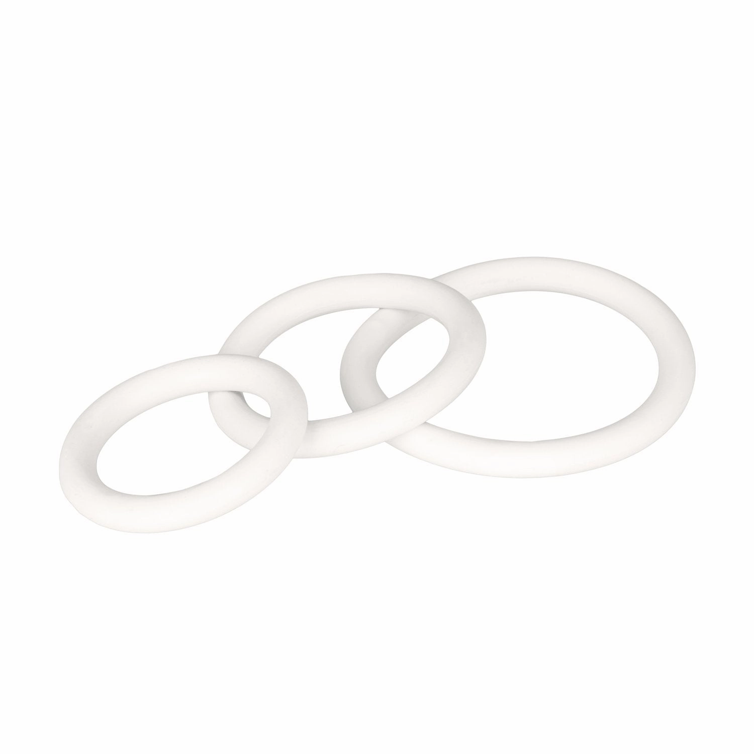 White Rubber Ring Set