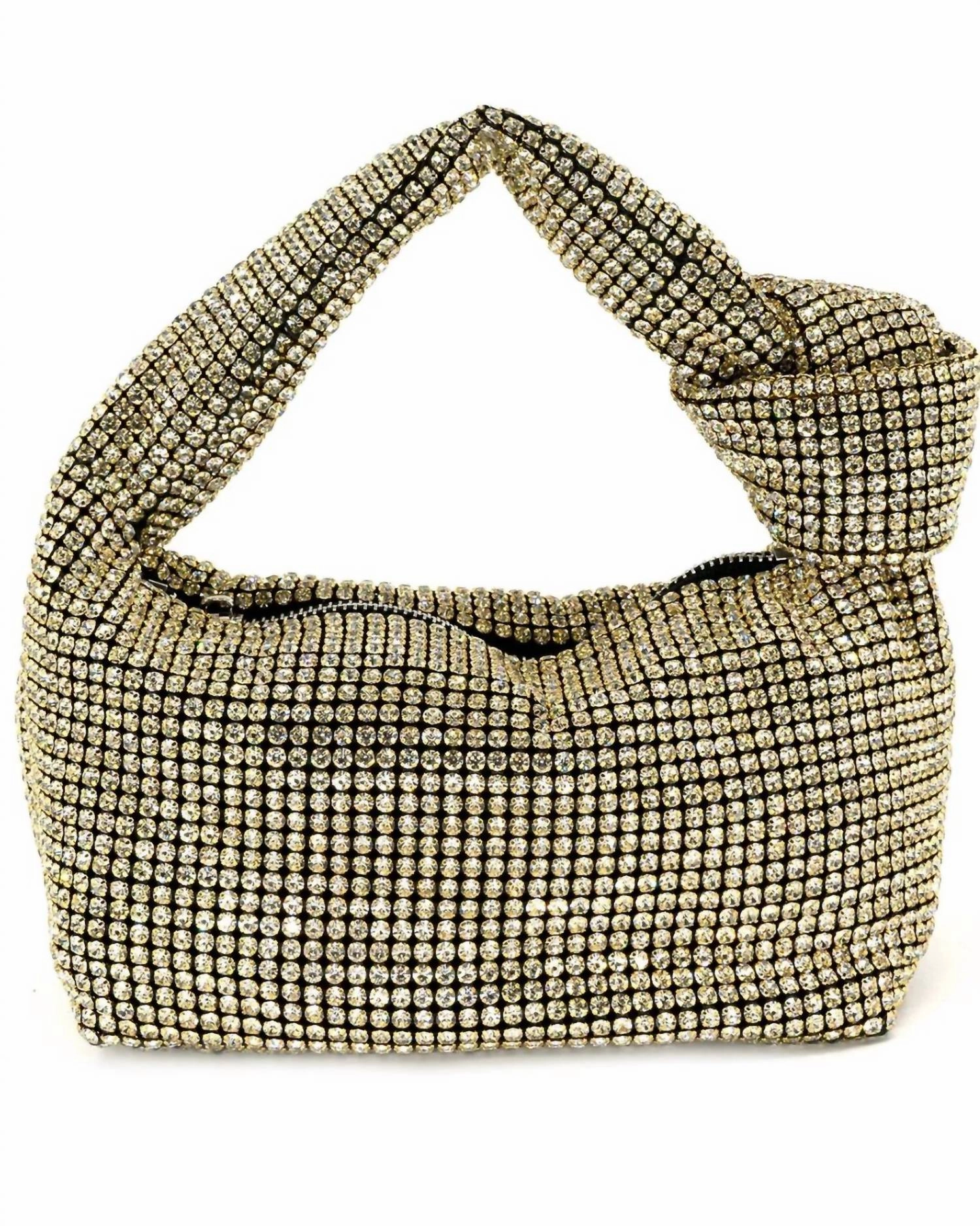 Women's Monroe Rhinestone Bag In Gold