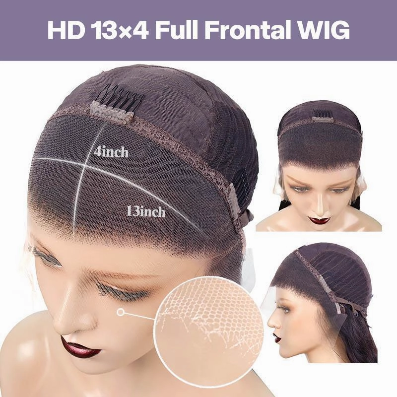 WOWANGEL 6X6/ 7X7 HD Lace Straight Bob 13X4 Lace Frontal Bob Wig