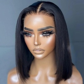 WOWANGEL 6X6/ 7X7 HD Lace Straight Bob 13X4 Lace Frontal Bob Wig