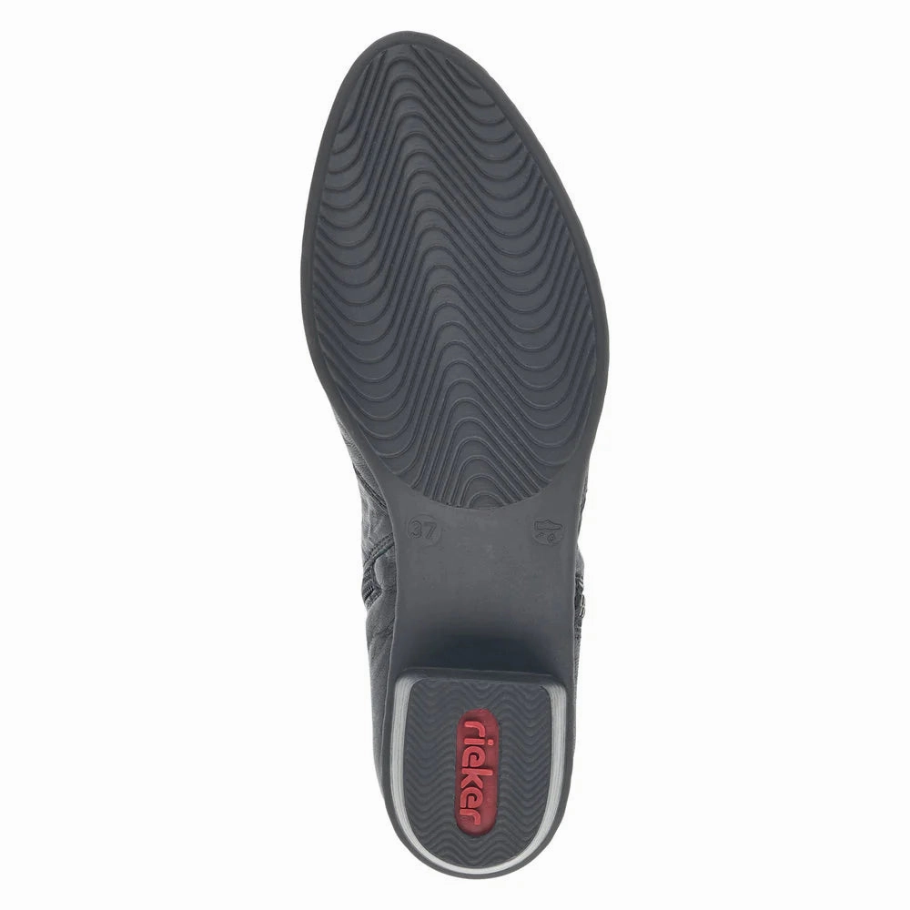 Y07A8-01 Ankle Side Zip Cuff Black